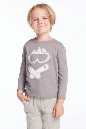 Snow Goggle Smile Boys Long Sleeve