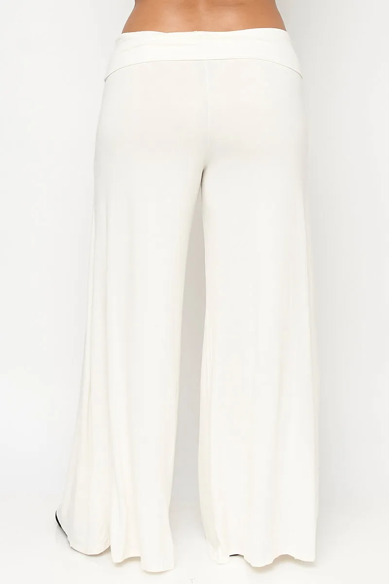 Solid Bell Bottom Palazzo Pants (B7-005Reg)