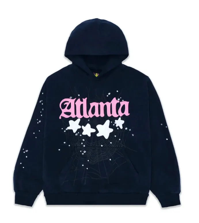 Sp5der Atlanta Hoodie Navy