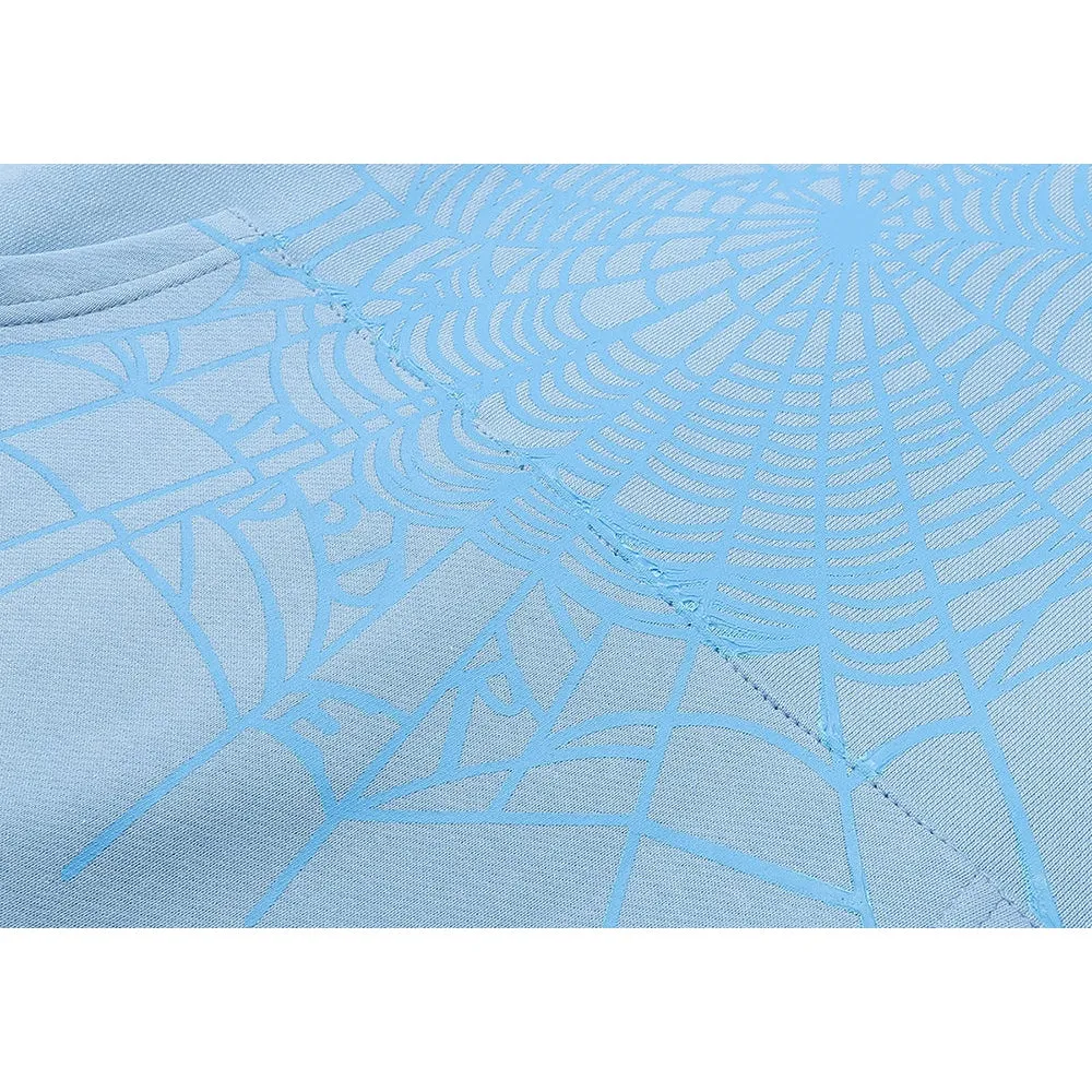 Sp5der Web Hoodie Sky Blue