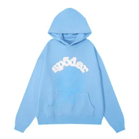 Sp5der Web Hoodie Sky Blue