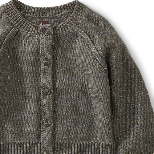 Tea Collection Charcoal Sparkle Cardigan