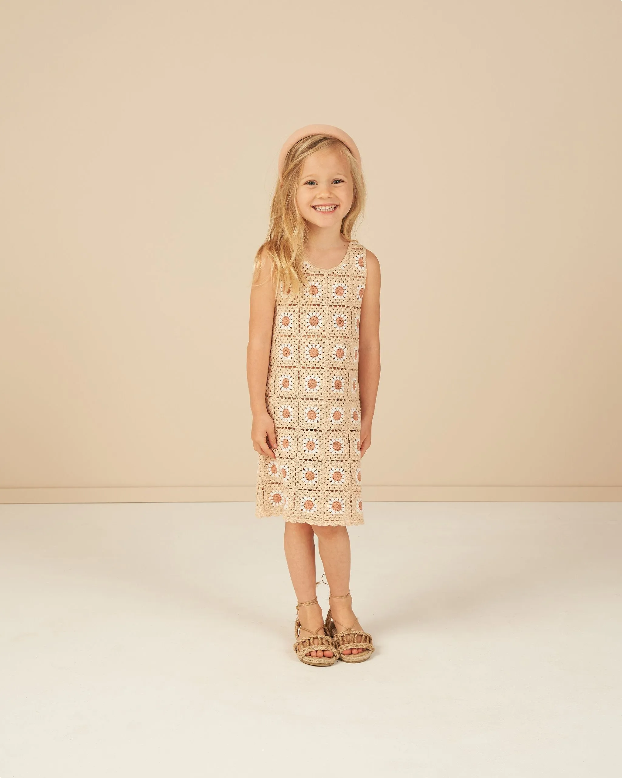 The Floral Crochet Mini Dress by Rylee   Cru - KIDS