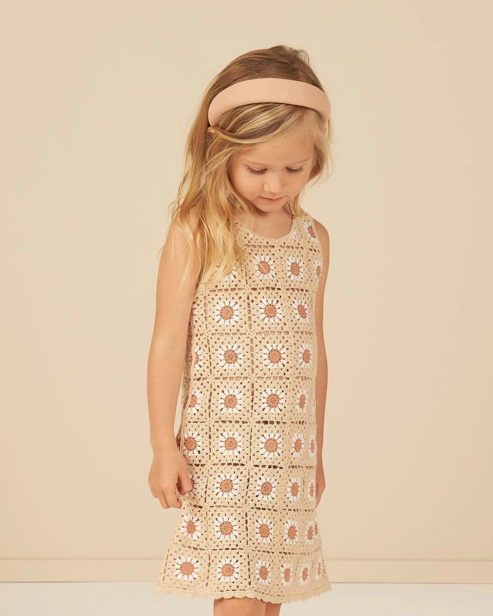 The Floral Crochet Mini Dress by Rylee   Cru - KIDS