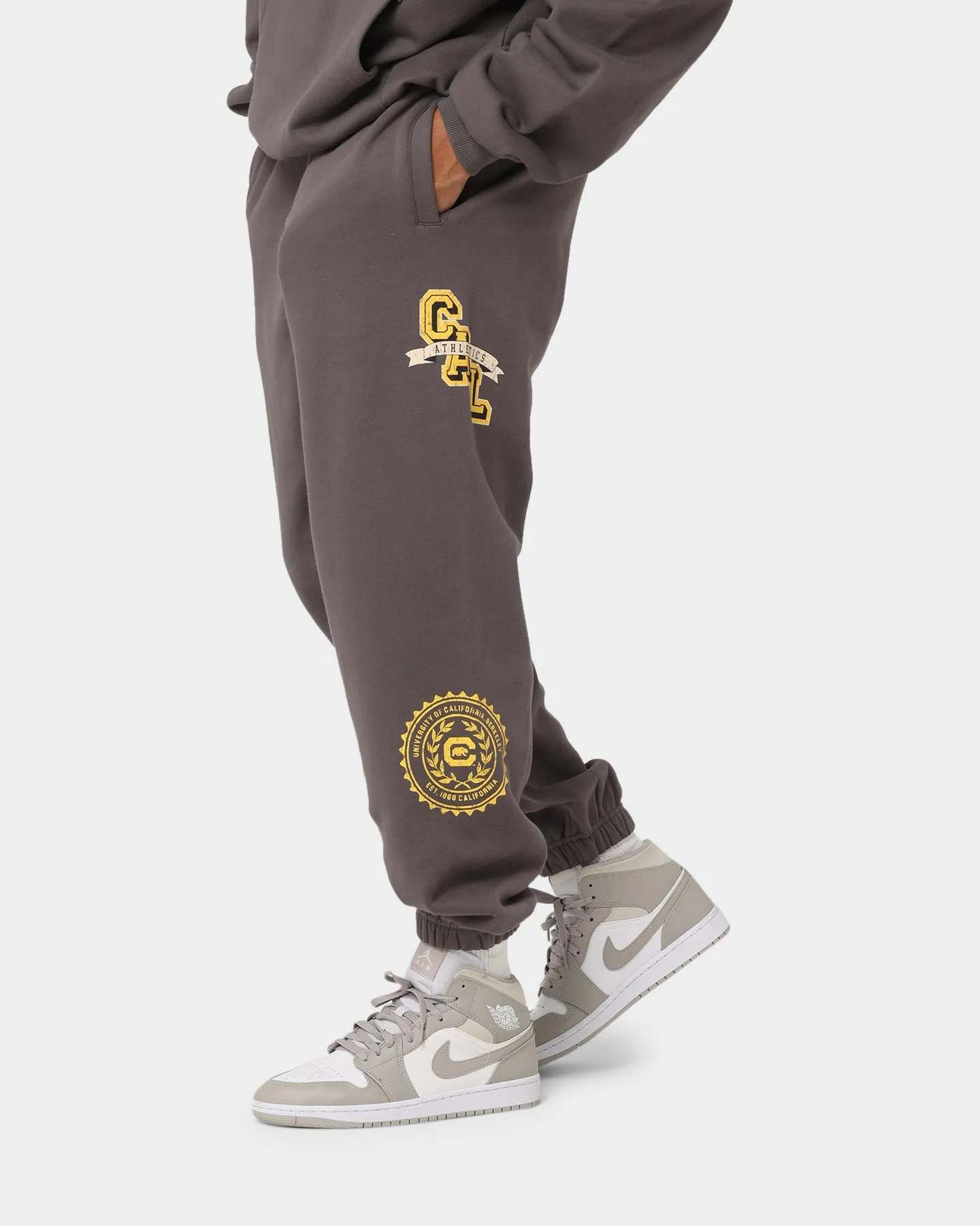 The New Establishment College Captain Berkeley Joggers Vintage Charcoal