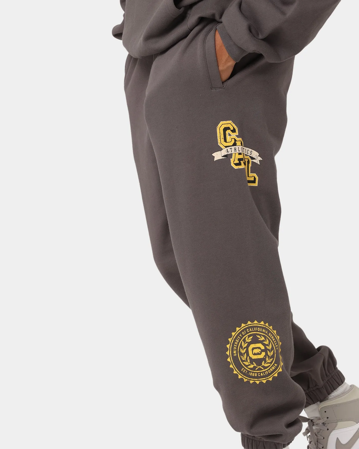 The New Establishment College Captain Berkeley Joggers Vintage Charcoal