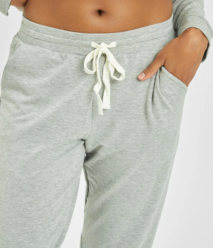 The Terry-Soft Jogger: Heather Gray