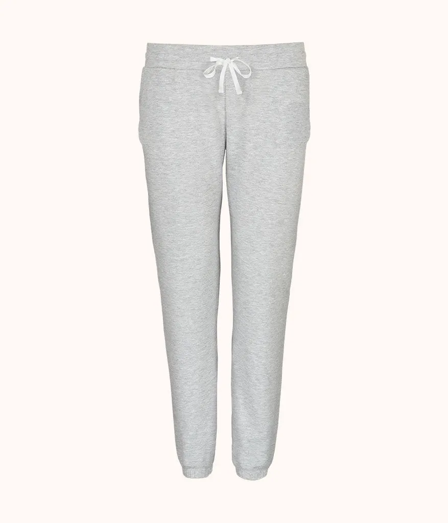 The Terry-Soft Jogger: Heather Gray