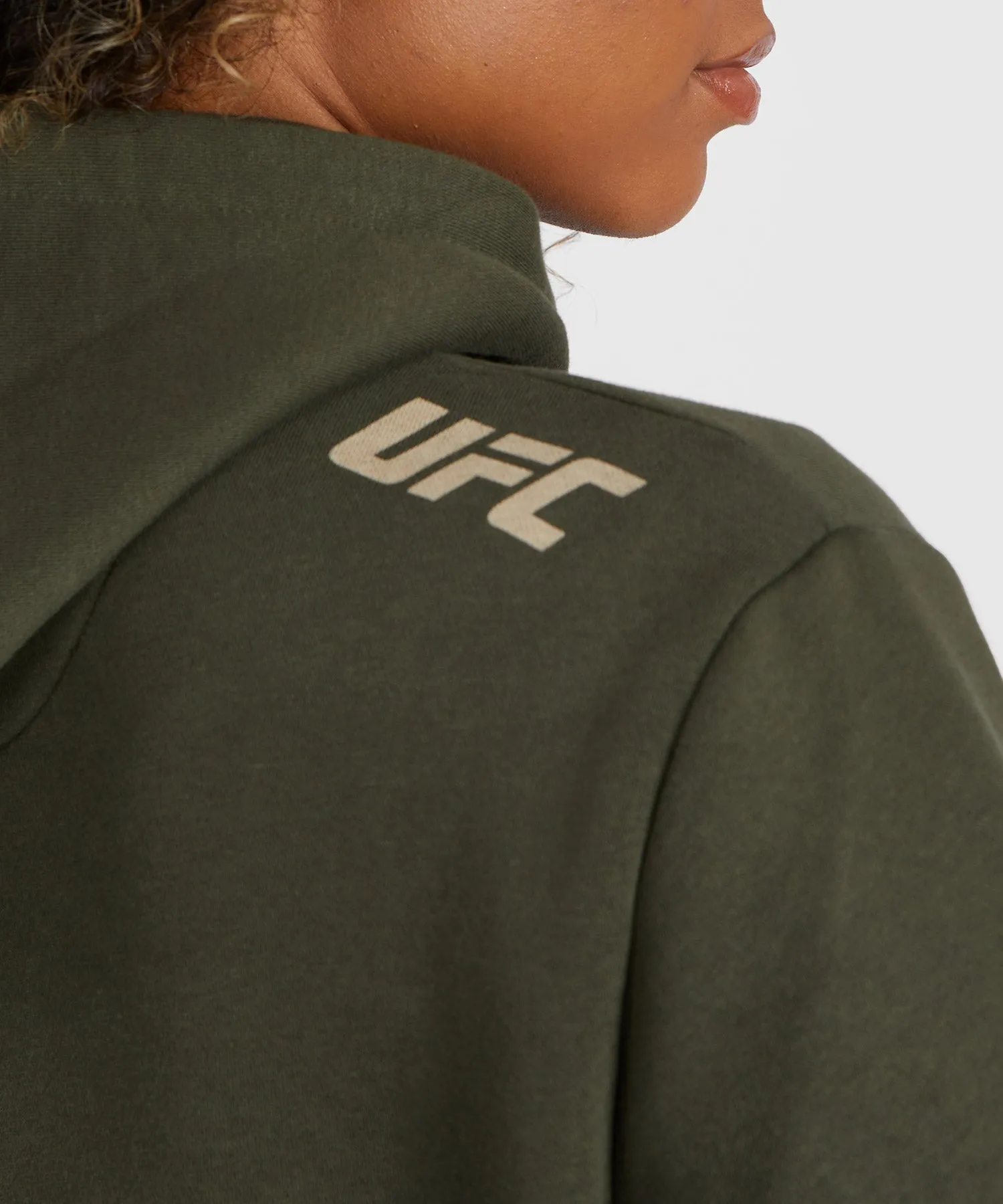 UFC Adrenaline by Venum Fight Week  Women’s Pullover Hoodie - Khaki