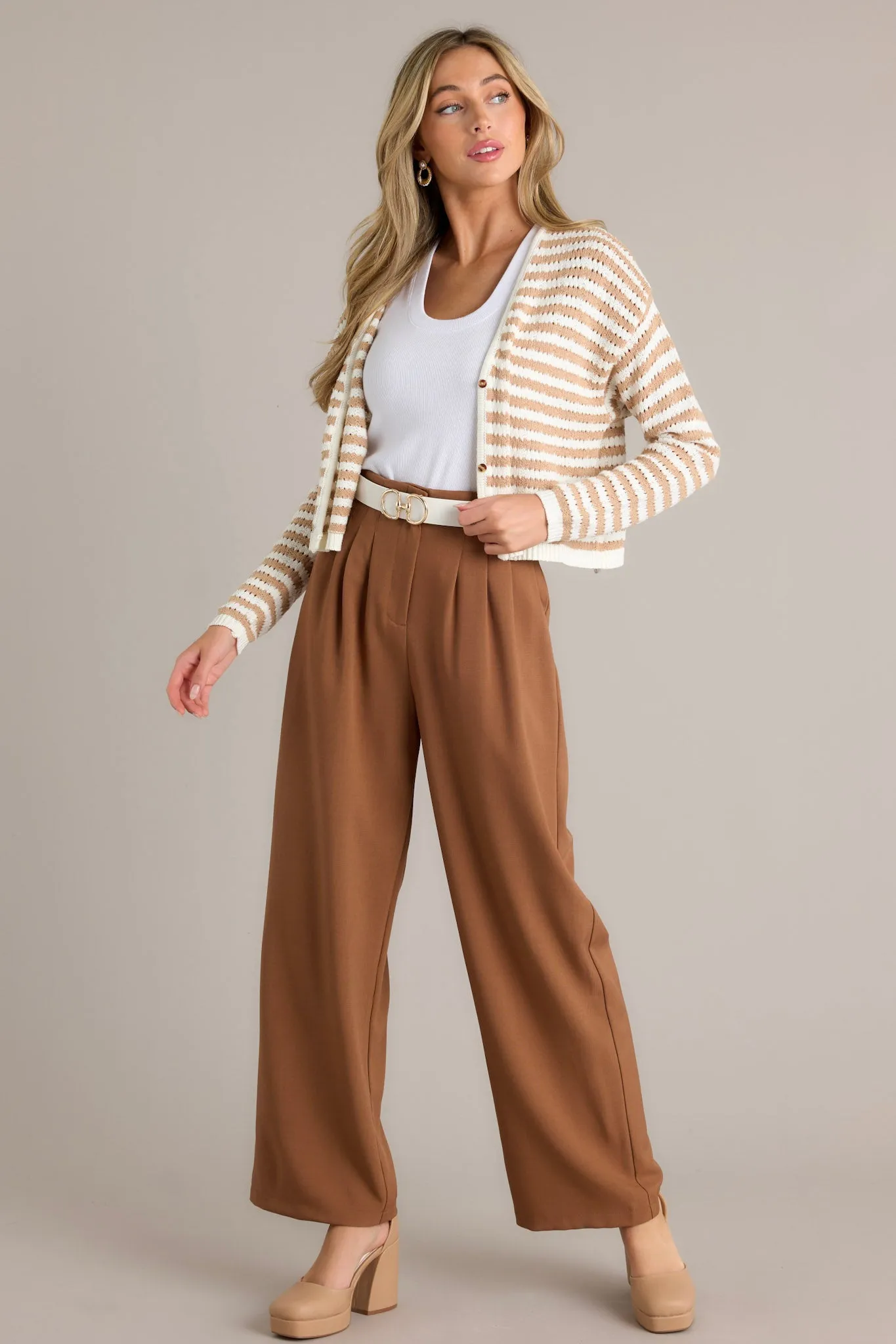 Urban Uproar Coffee Straight Leg Pants