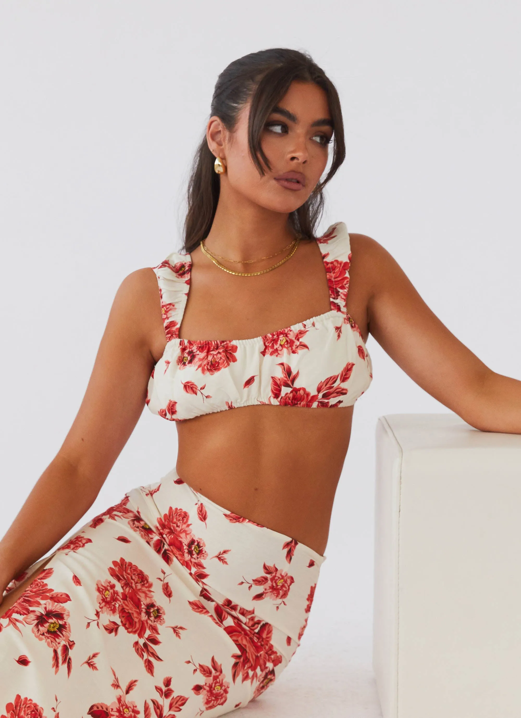 Valencia Villa Bralet Top - Rosa Floria