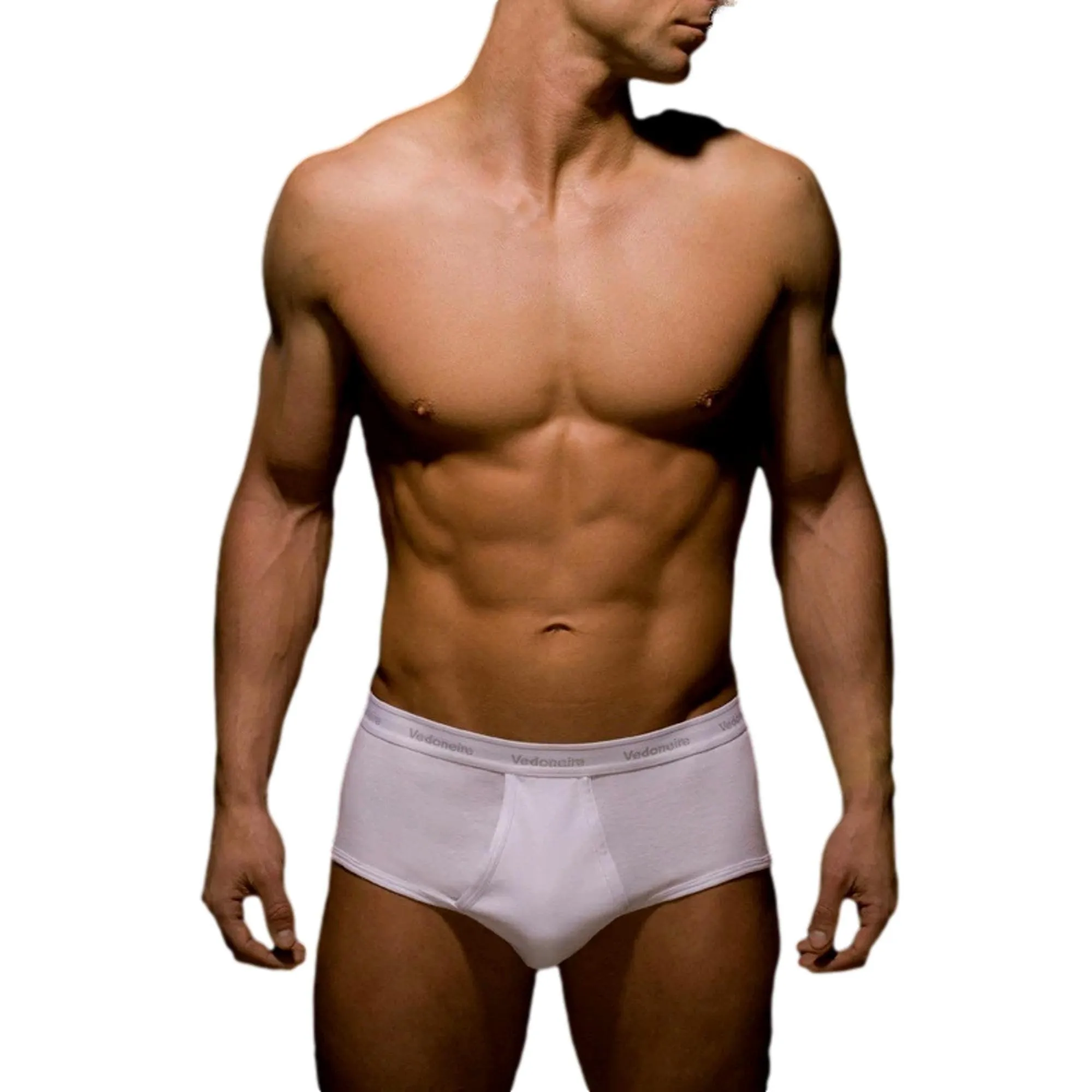 Vedoneire Classic Fly Front Briefs 2 Pack - White