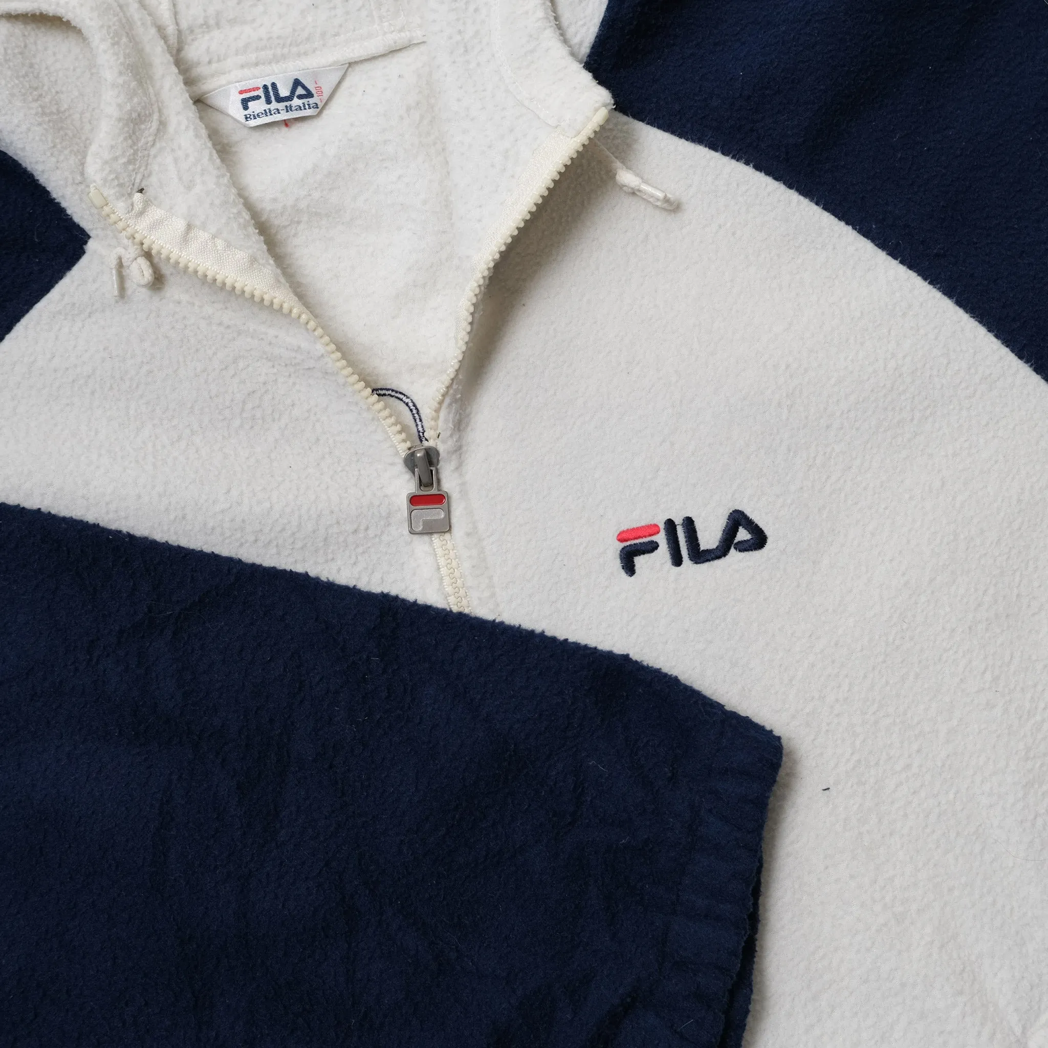 Vintage Fila Hooded Fleece Jacket Medium / Large