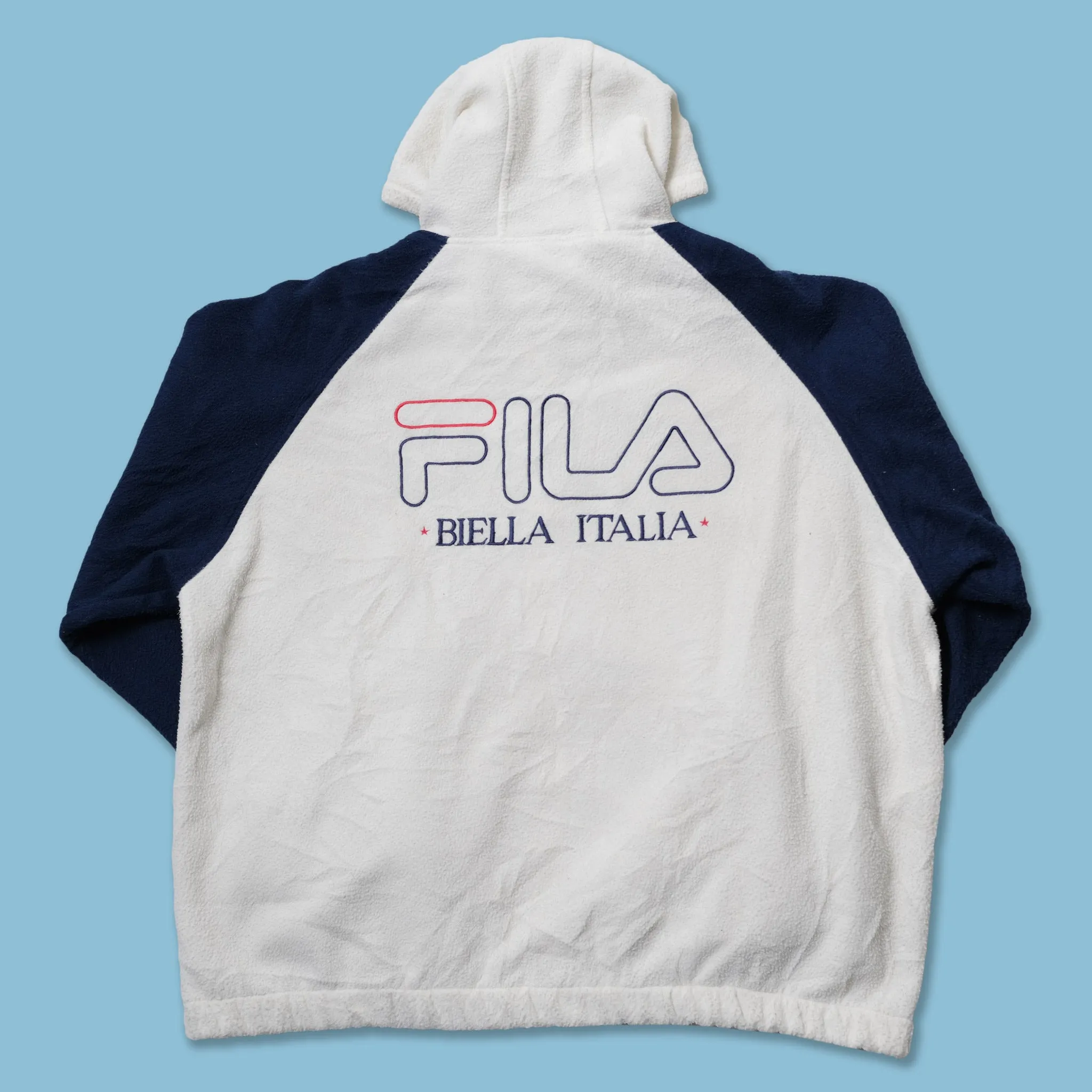 Vintage Fila Hooded Fleece Jacket Medium / Large