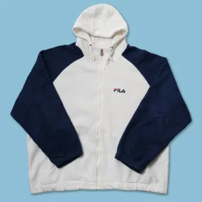 Vintage Fila Hooded Fleece Jacket Medium / Large