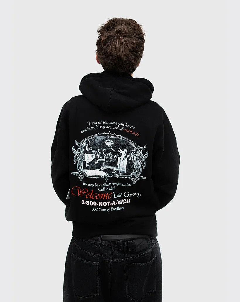 Welcome Defense Hoodie - Black