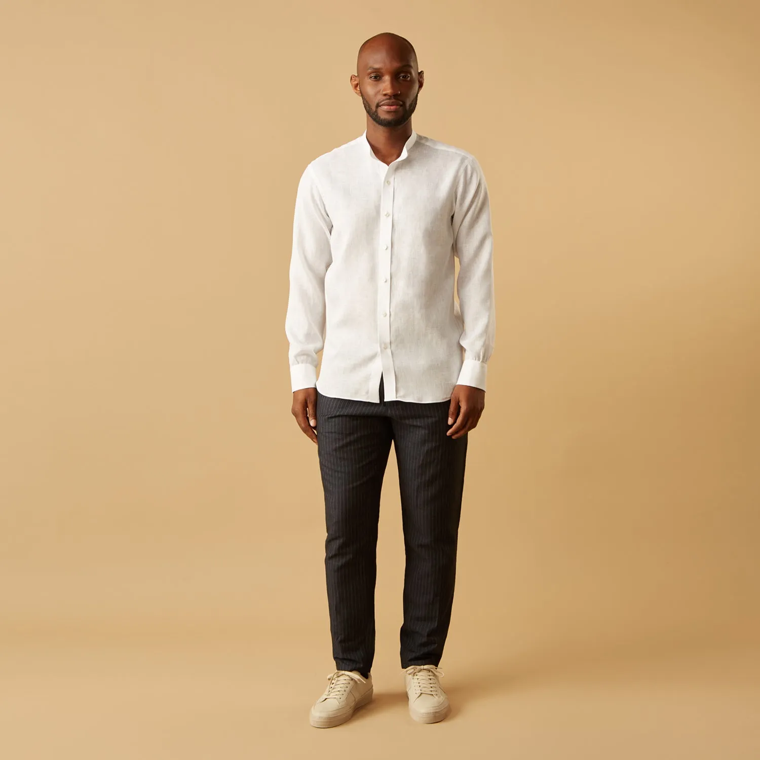 White Linen Weekend Fit Blake Shirt