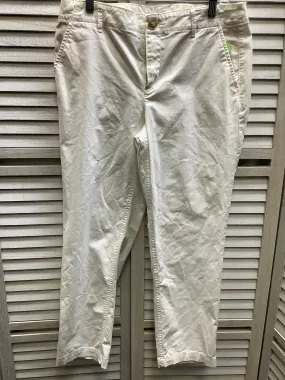 White Pants Chinos & Khakis Loft, Size 8