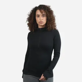 Women's Alpaca Wool Hoodie: 300 Lightweight Half-Zip