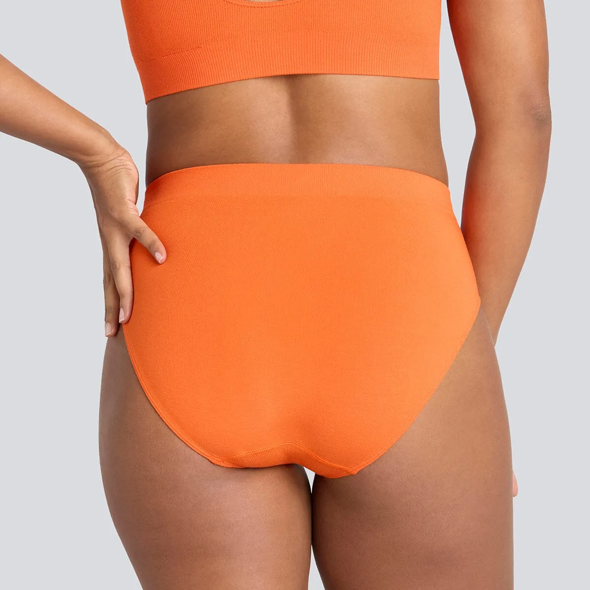 Women's SmoothFit Full Brief - Orange Crush