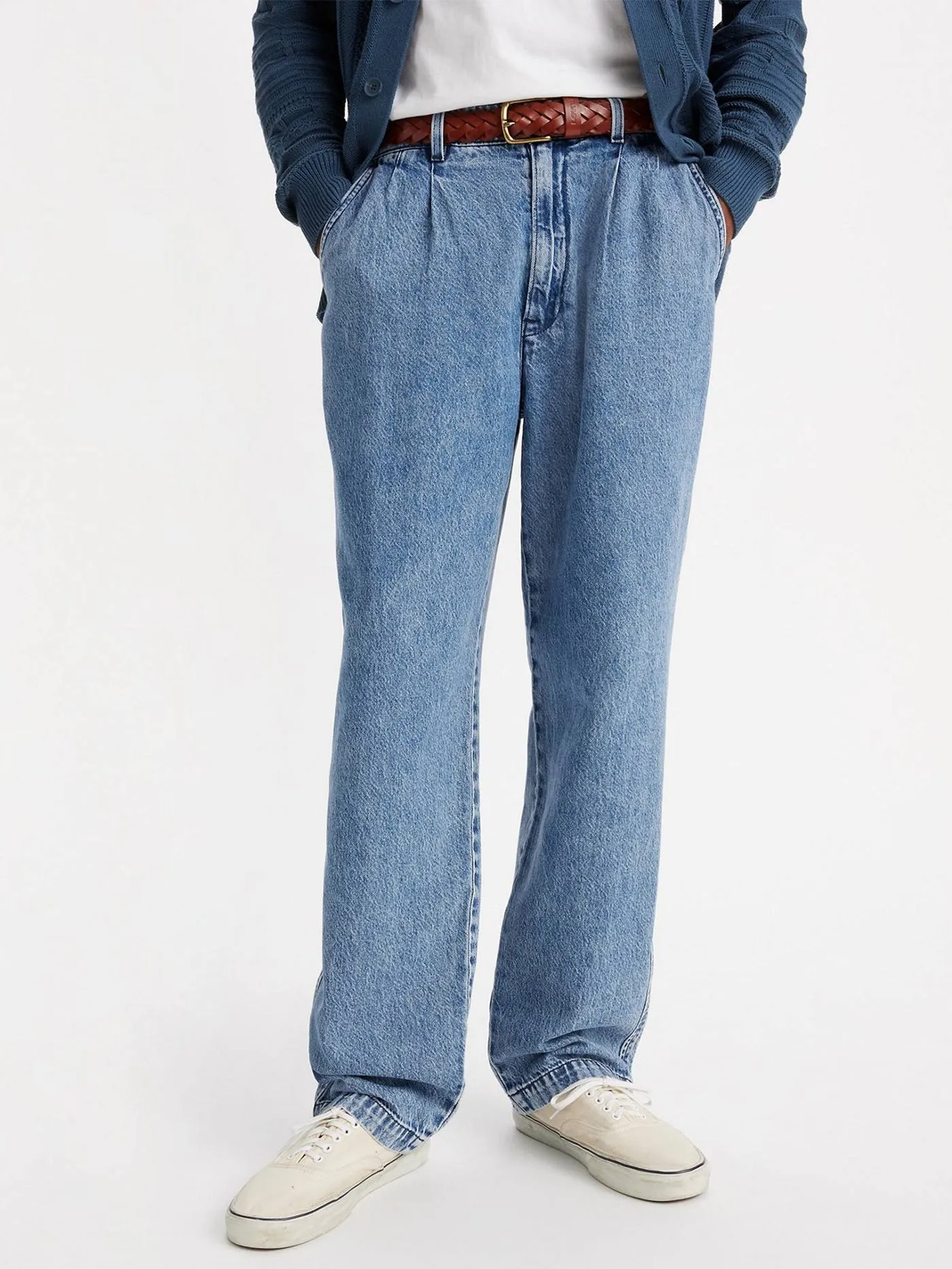 XX Chino Loose Straight Quarter Past Mid Wash Jeans