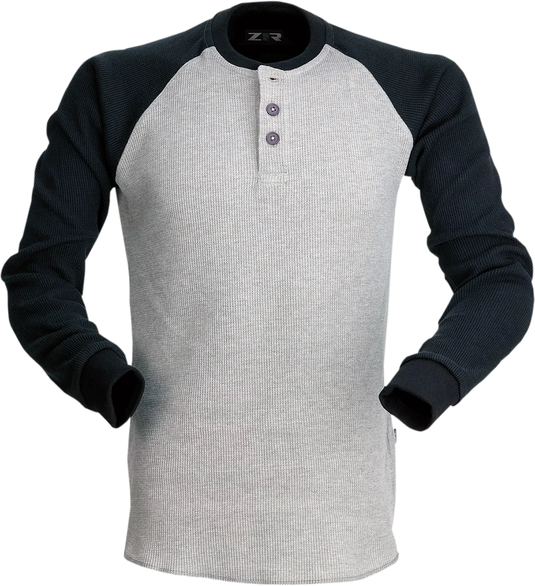 Z1R Waffle Long-Sleeve Shirt - Gray - 3XL 2840-0154